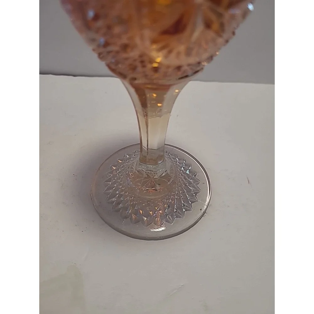 Vintage Rare Imperial Carnival Marigold Stars Burst 6.5